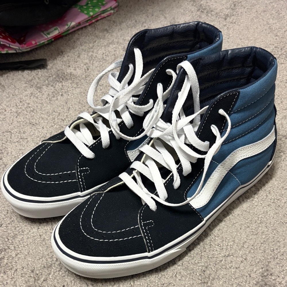 Vans Men's High-Top Sneakers - Navy and Black